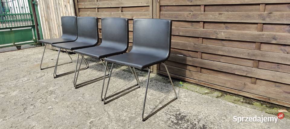 4 x krzesło IKEA Bernhard skóra naturalna Warszawa