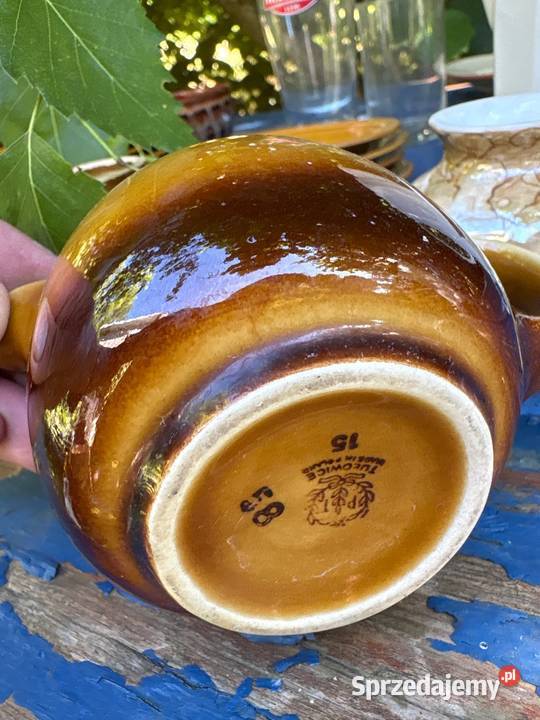Lubliana zestaw porcelany PRL filiżanki talerze Poznań
