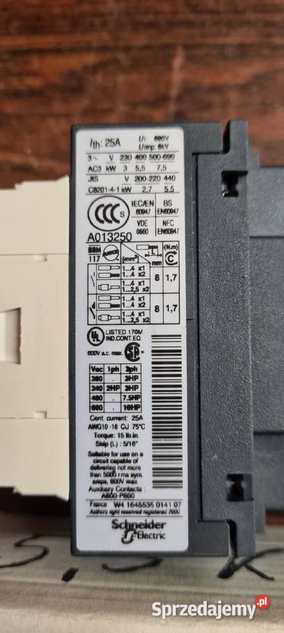 Styczniki Telemecanique 55KW 4KW Wiśniowa