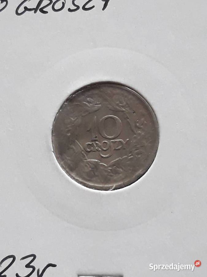 10 Groszy 1923 r II RP Konin
