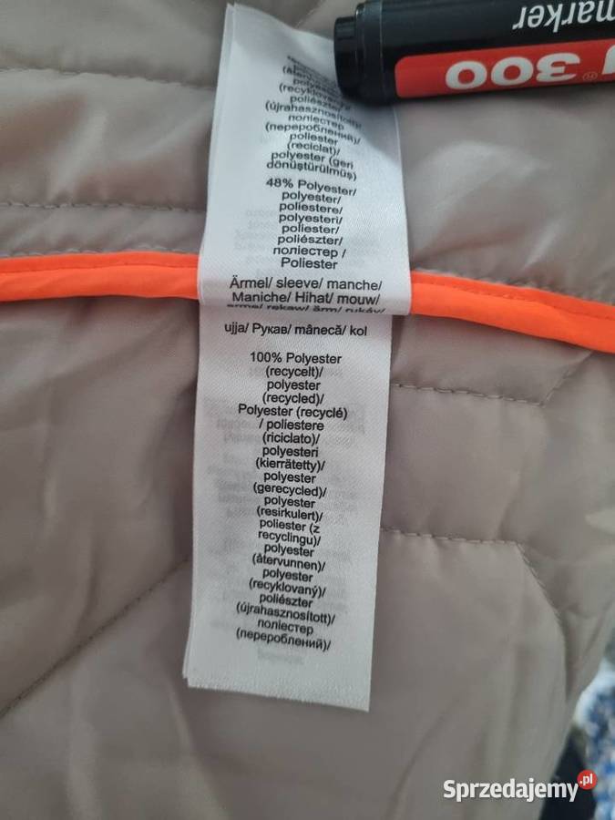 Kurtka pikowana ocieplana szara Ruciane-Nida