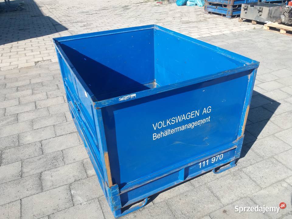 skrzynia metalowa duża mocna składana 16x12x085 śląskie Gliwice