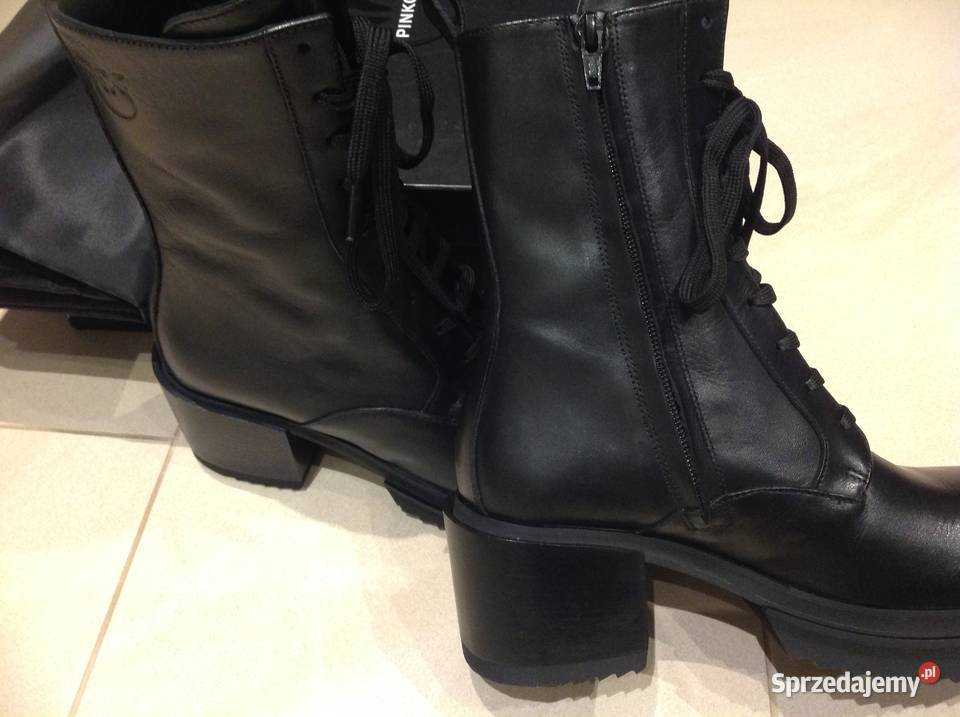 Botki Skórzane Damskie PINKO 375 38 na Nowa Sól