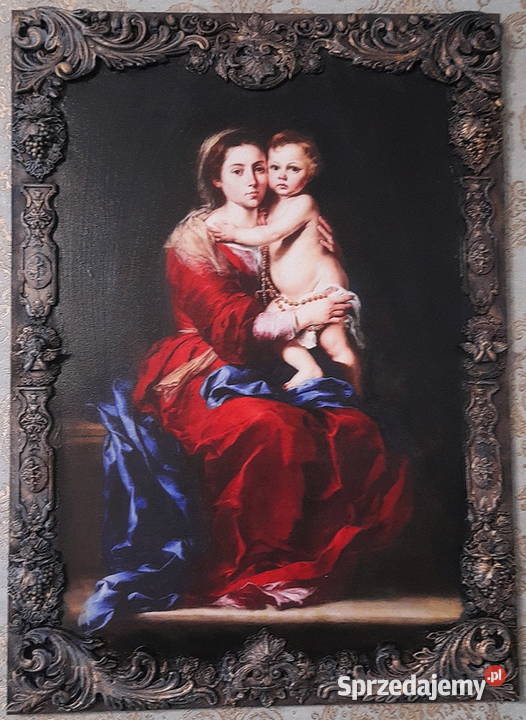 Obraz na płótnie Madonna z różańcem 16501655 mazowieckie Radom sprzedam