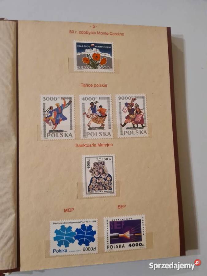 Znaczki pocztowe RP tom XX 199495r KOMPLETNY