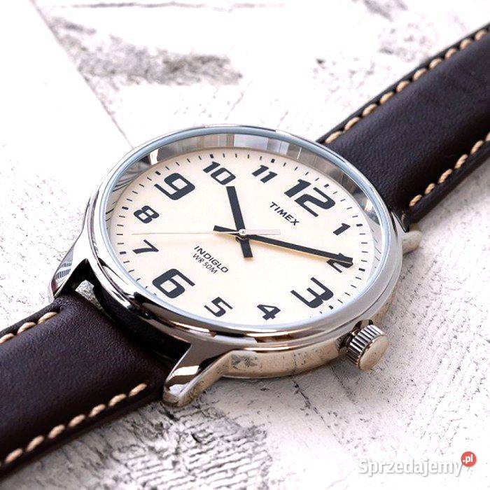 Zegarek Timex Męski 43mm Indiglo 50M Pasek Ecru Tarnów sprzedam