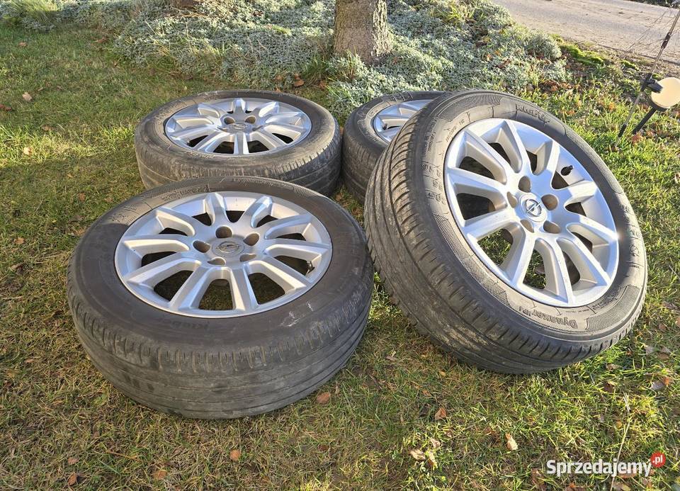 Sprzedam alufelgi Opel 16 5x110 z oponami Wielmoża