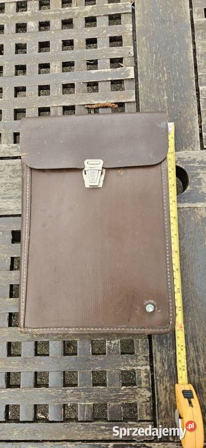 1980OryginałSkórzana raportówka z PRLu Barlinek sprzedam