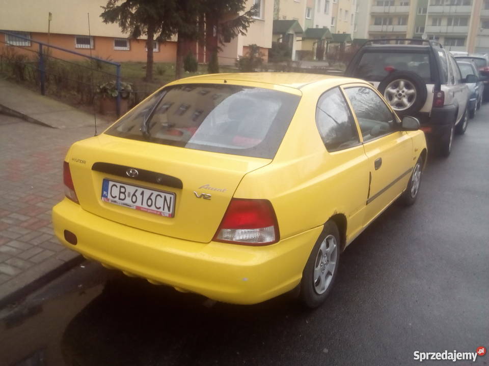 Hyundai Accent LC 2000 żółty LPG Bydgoszcz Sprzedajemy.pl