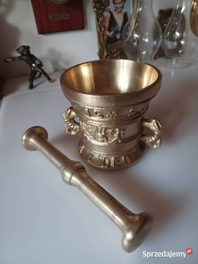 Duży moździerz mosiężny Kolekcja