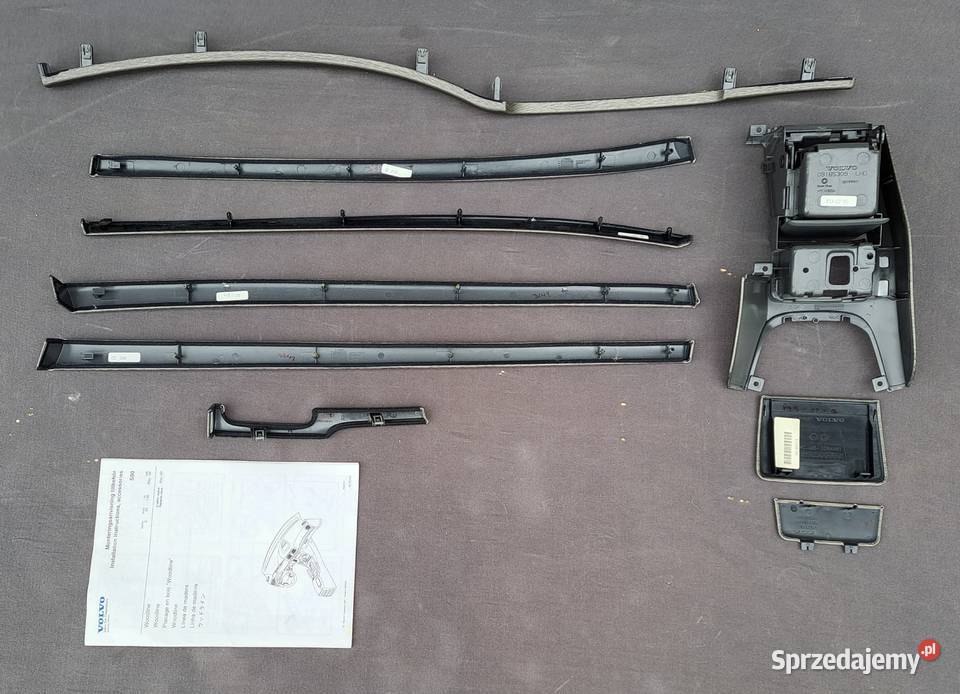 Dekory listwy ozdobne wnętrza komplet Volvo S80 Mielęcin