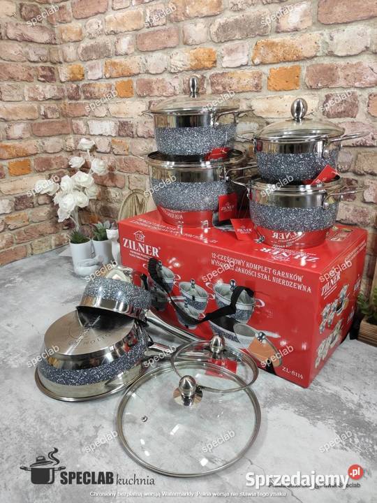 Garnki nierdzewne szare Łódź