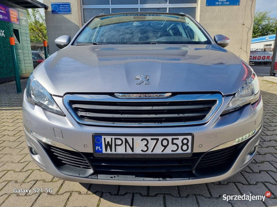 Peugeot 308 II 16 HDI 120 skóra panoramiczny wspomaganie kierownicy Samochody osobowe mazowieckie Płońsk