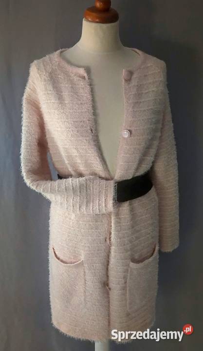 Sweter kardigan płaszcz miś alpaka sweterek Swetry i golfy Łódź