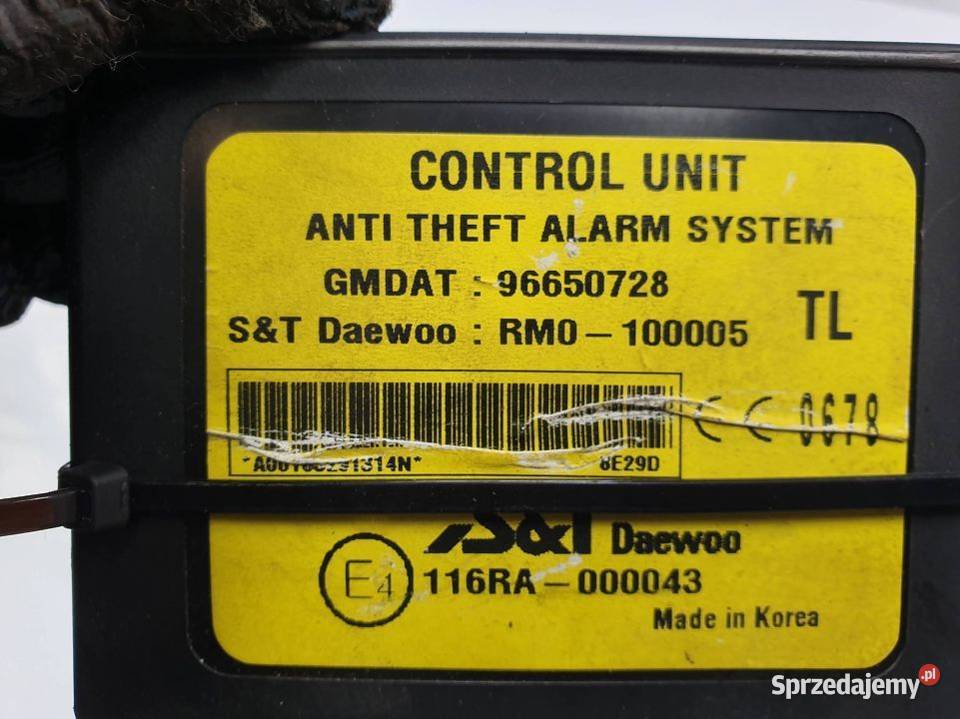 MODUŁ CHEVROLET AVEO 96650728 osobowe Lipno sprzedam