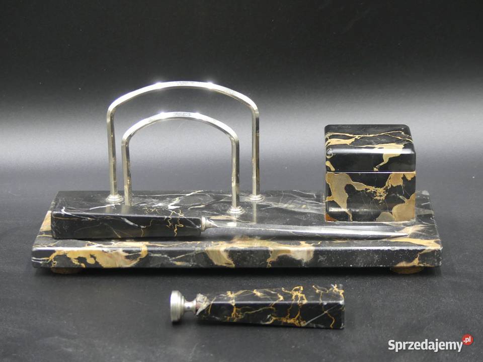 Mały zgrabny przybornik kałamarz garnitur na Poznań