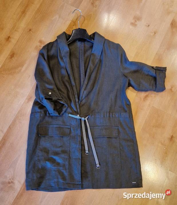 ŻAKIET marki Solar damski lniany zielony Inny materiał Lublin