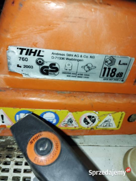Piła do betonu Stihl TS 760 Gościeradów Ukazowy