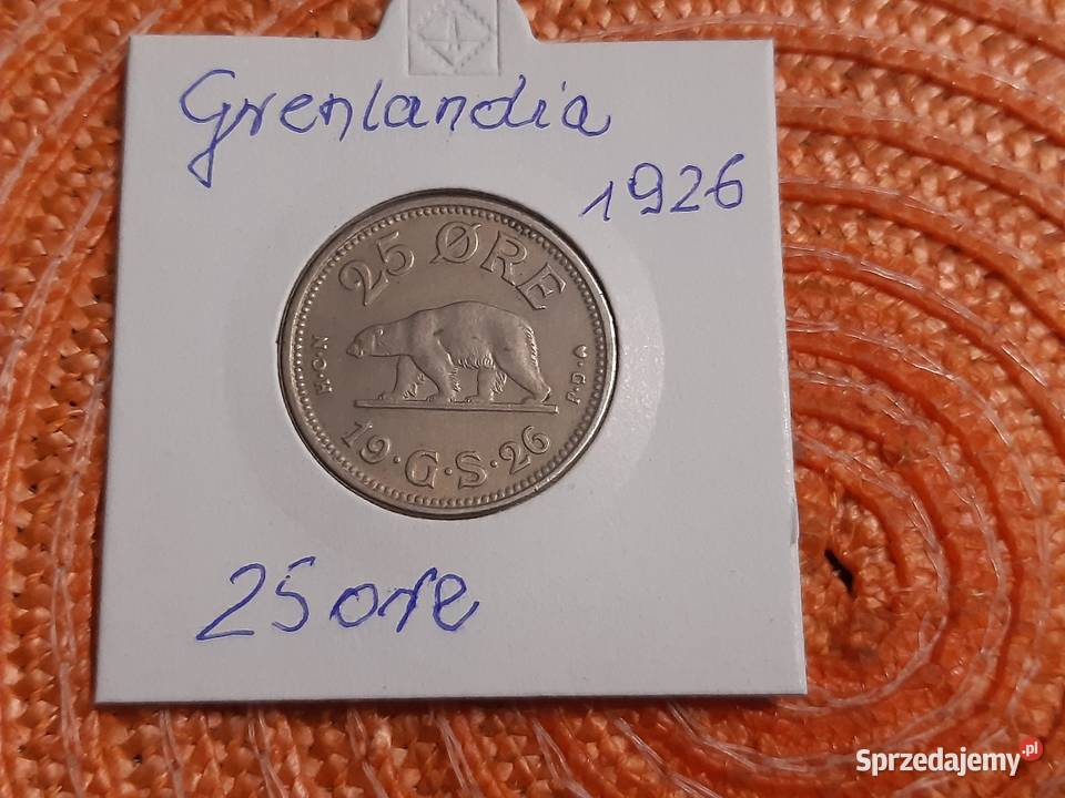 moneta Grenlandii 25 ore z 1926r sprzedam