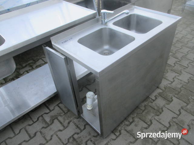 Zlew Gastronomiczny 2 Komorowy Z Drzwiami