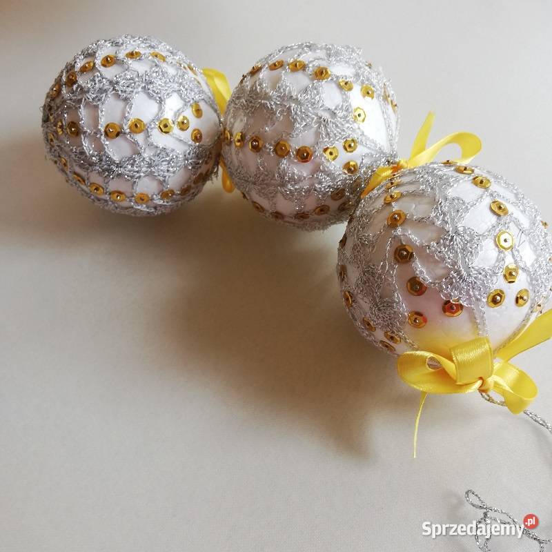 Bombki choinkowe 3 ozdobne łódzkie Sieradz