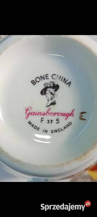 GAINSBOROUGH angielska porcelana kostna róże Pabianice