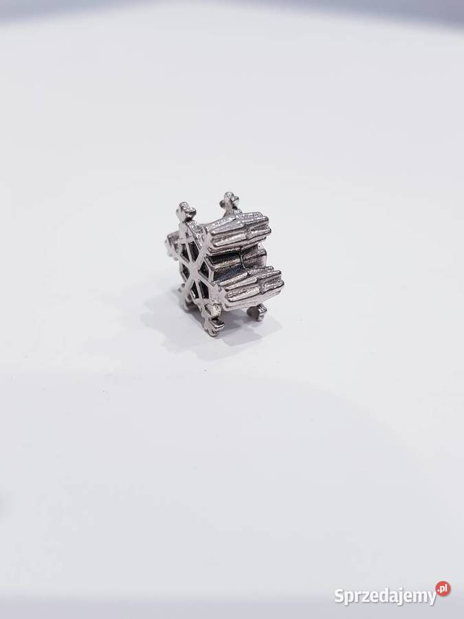 Charms śnieżynka Zawieszka koralik do posrebrzane