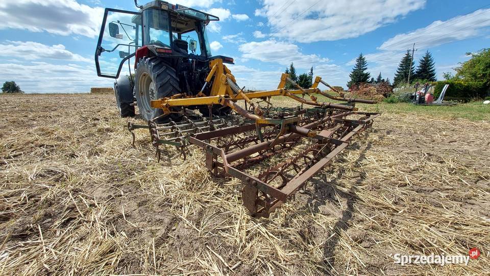 Brona ciężka hydrauliczna 4m z wałami strunowymi Trębaczew