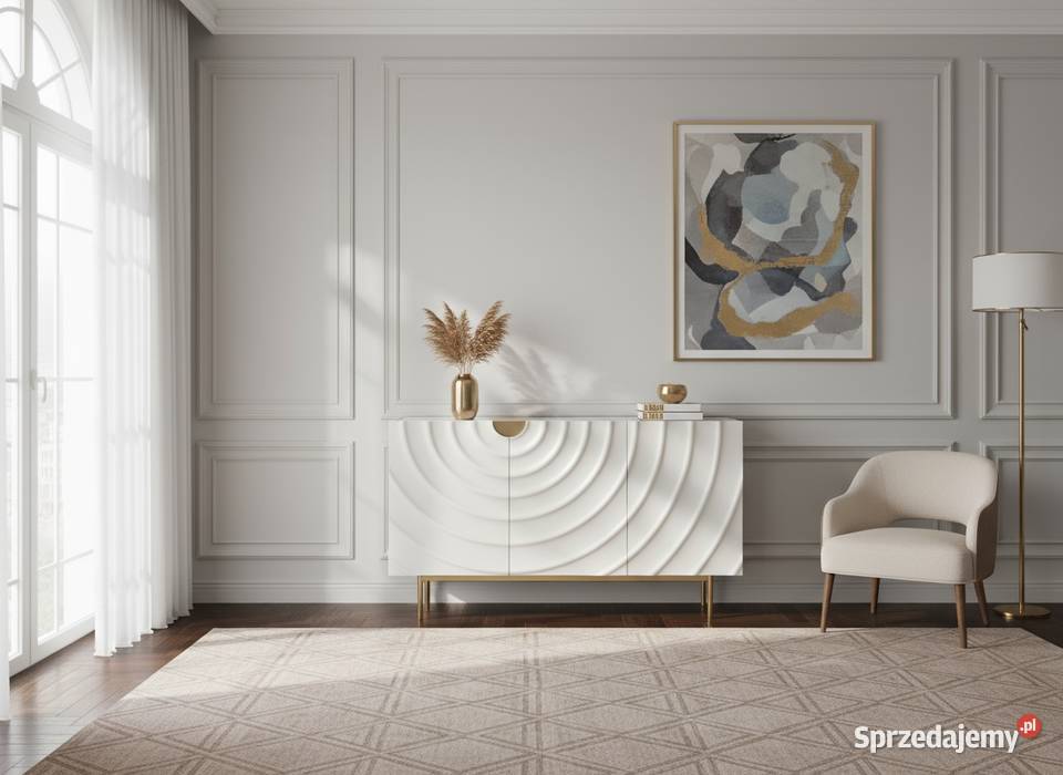 Komoda złota Primavera Glamour Premium 150x40x86 Golkowice