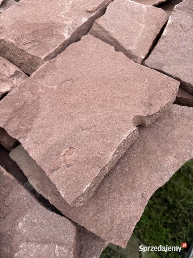 Piaskowiec czerwony murek grilla ścieżkę w mazowieckie Szydłowiec
