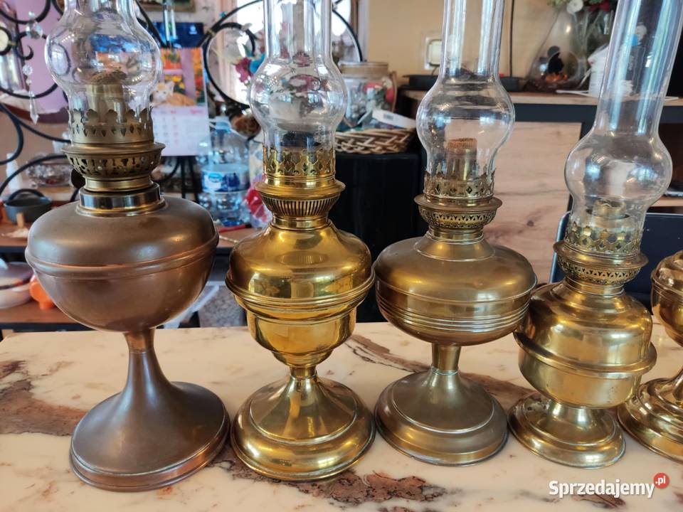 lampa lampy mosiężne naftowe wyprzedaż lubuskie Gorzów Wielkopolski