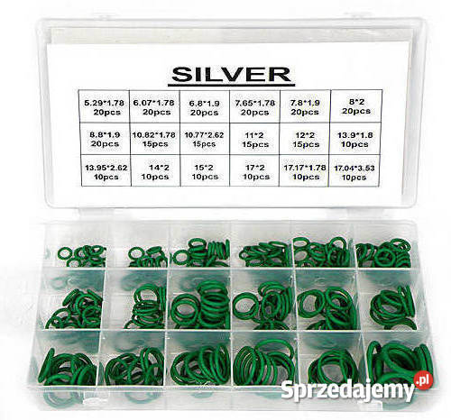 ORINGI USZCZELKI ZIELONE DO KLIMATYZACJI ZESTAW Uszczelki układu klimatyzacji Siedlce