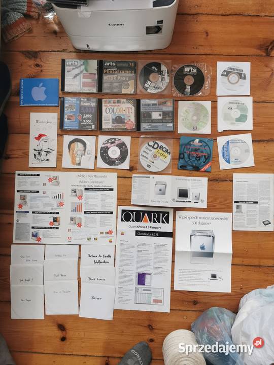 Apple Macintosh płyty cd foldery reklamy Lębork sprzedam