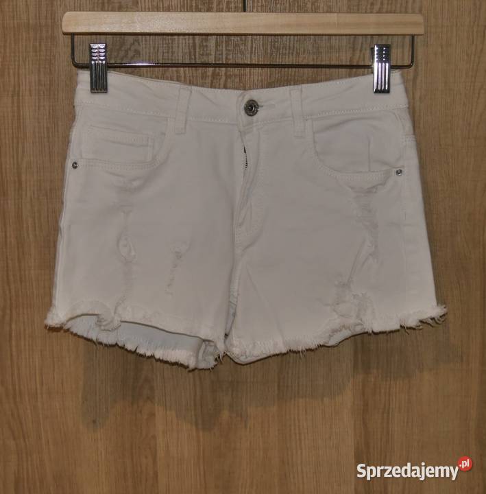 Zara świetne spodenki dziury przetarcia 152 Zara Spodnie Wrocław