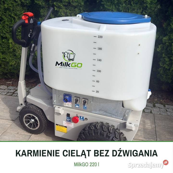 Taksówka mleczna MilkGO 220 l odpajarka do Hodowla bydła Białystok