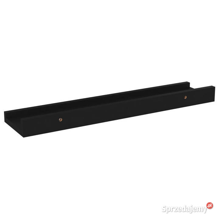Półki ścienne 4 czarne 40x9x3 WM326667 Półki Warszawa