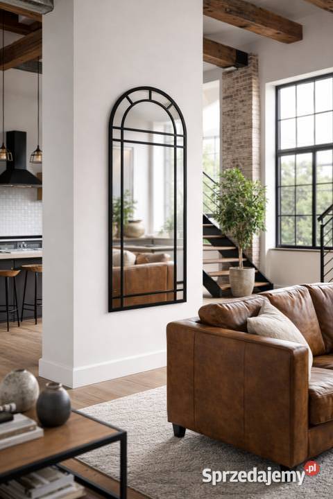 Czarne lustro loftowe Loftino 119x48 Golkowice sprzedam