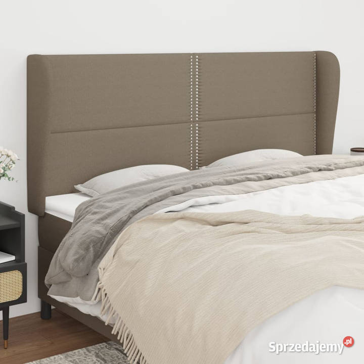 Zagłówek uszak taupe 183x23x118128 tkanina Warszawa