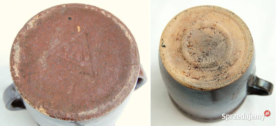Duży kamionkowy garnek kamionka FNK Bochnia PRL brązowy Lublin