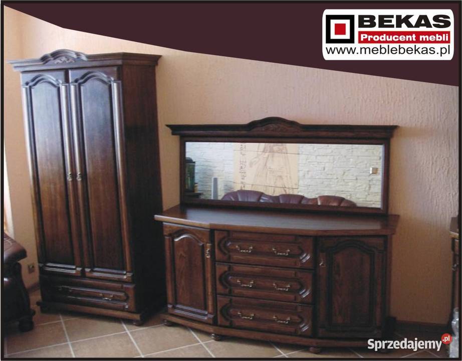 Stylowa Komoda 160 Orzech Wenge Ciemny Lakier Częstochowa