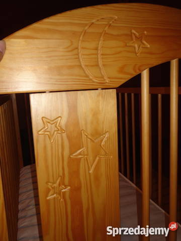 Łóżeczko Klupś Radek VII z drewna sosnowego Reda