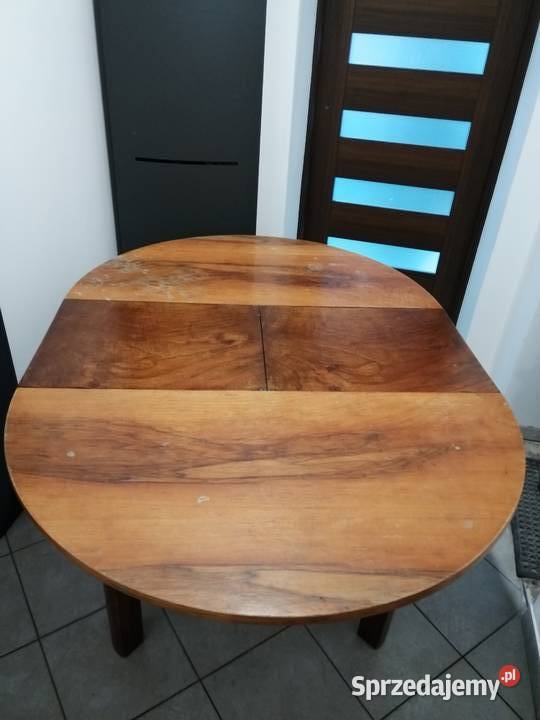 Stół okrągły styl lata 60te PRL Meble łódzkie
