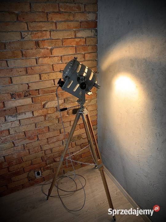Lampa LOFT VINTAGE PRL teatralno filmowa Poznań sprzedam