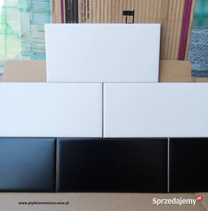 płytki cegiełki glazura czarne nero matowe 10x20 Opoczno