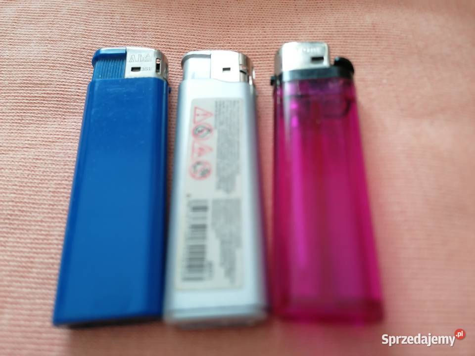 Zapalniczki płomienne na gaz zestaw 3 sztuki Łódź
