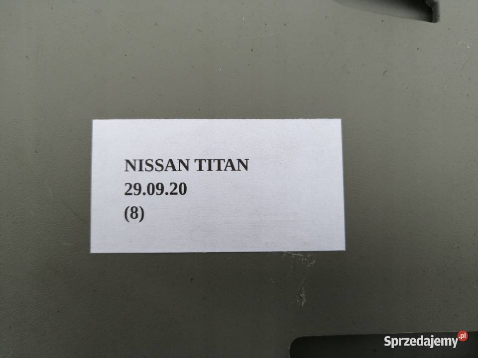 PODŁOKIETNIK TUNELU ŚRODKOWEGO NISSAN TITAN osobowe wielkopolskie Nowy Tomyśl