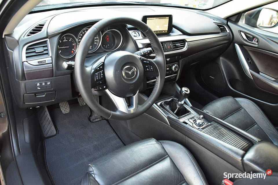 Mazda 6 22D 150 Skóra Ful Led Navi Gwarancja III przyciemniane szyby Nowe Kucice