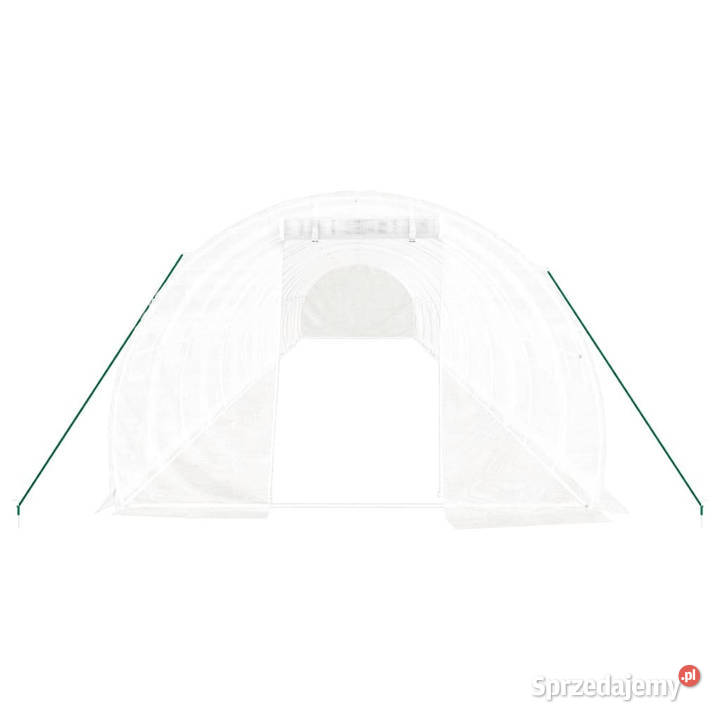 Szklarnia ze stalową ramą biała 48 m 16x3x2 m Warszawa