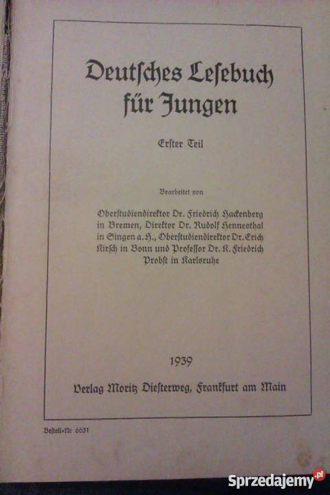 Deutsches Lelebuch fur Jungen 1939 Skokowa