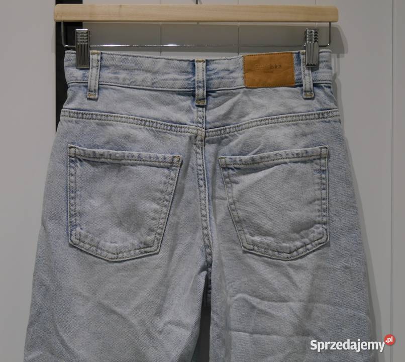 Bershka świetne spodnie dzwony z dziurami 32 XXS dolnośląskie